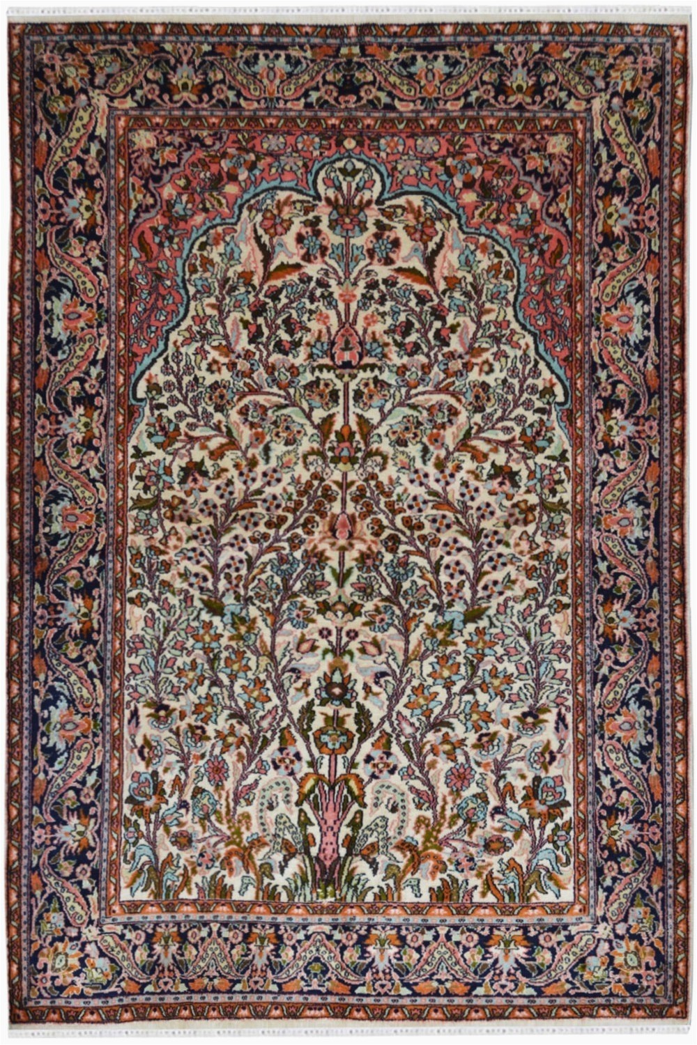 tree of life kashmir silk front rugs and beyond