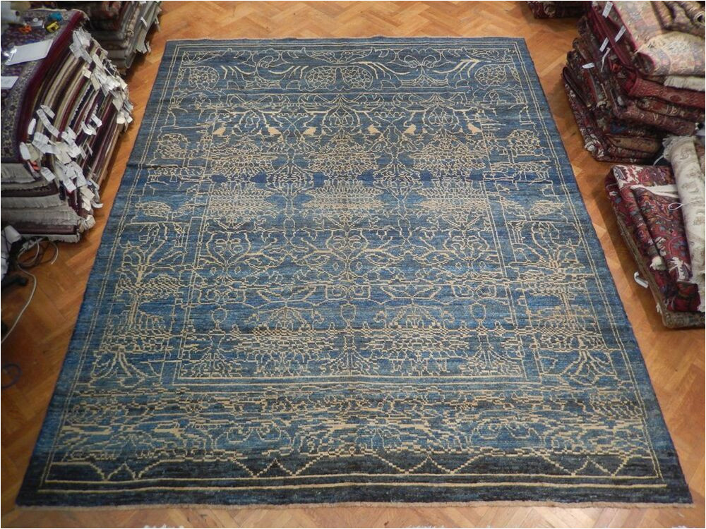 12 X 12 Wool area Rug Navy Blue 12×15 Turkish Semi Antique Oushak area Rug Ebay