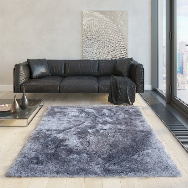 2 Inch Pile area Rug Glorious Collection 2 Inch Pile Large Shag area Rug Silver