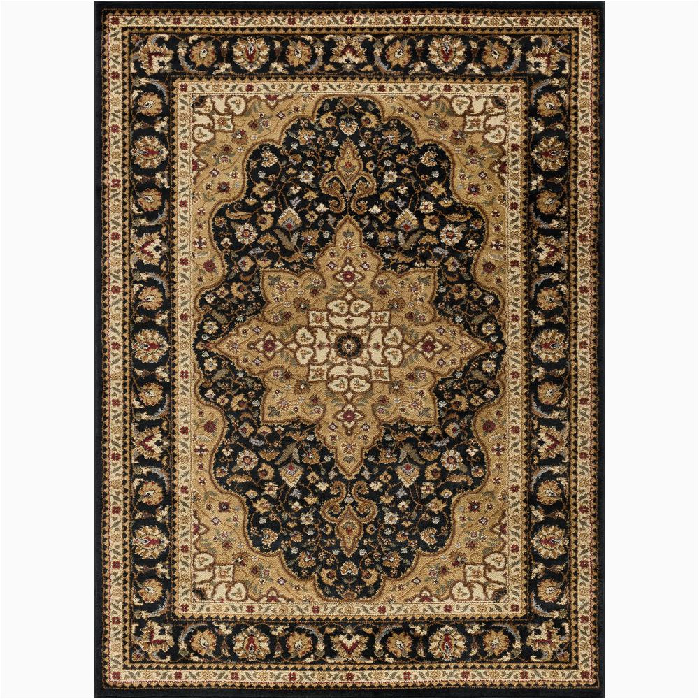 8 Foot by 10 Foot area Rugs Tayse Rugs Elegance Black 8 Ft X 10 Ft Traditional area