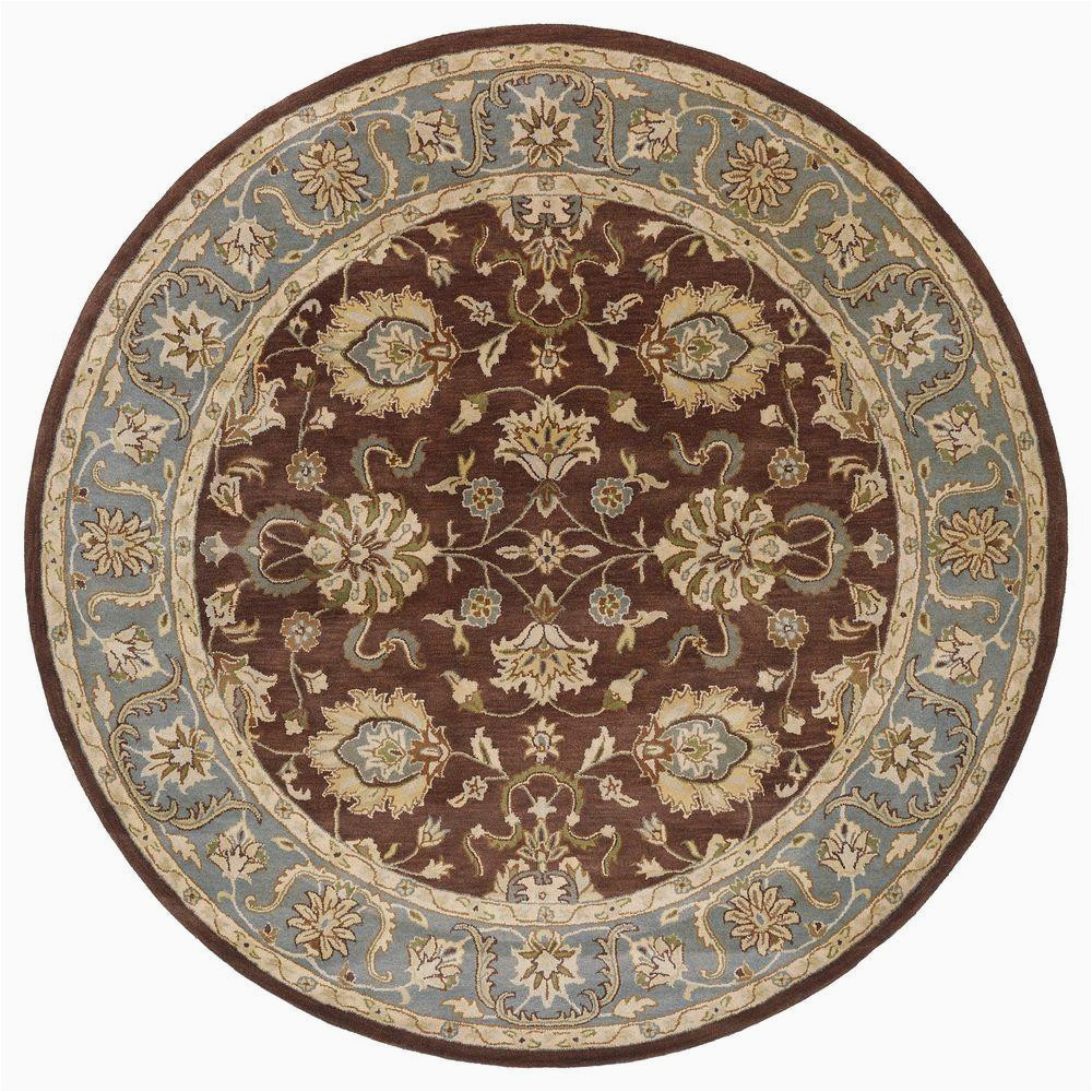 9 Foot Round area Rug Kaleen Mystic Agean Brown 9 Ft X 9 Ft Round area Rug