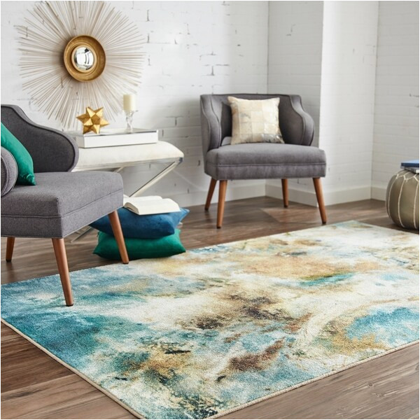 Area Rugs that Look Like Water Shop Mohawk Home Prismatic Shoreline Water area Rug 5 X