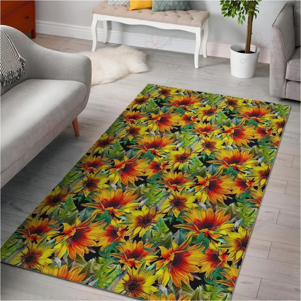 Best Price Large area Rugs Autumn Sunflower Pattern Gs Cl Dt2704 Rug Sport Decor Gift