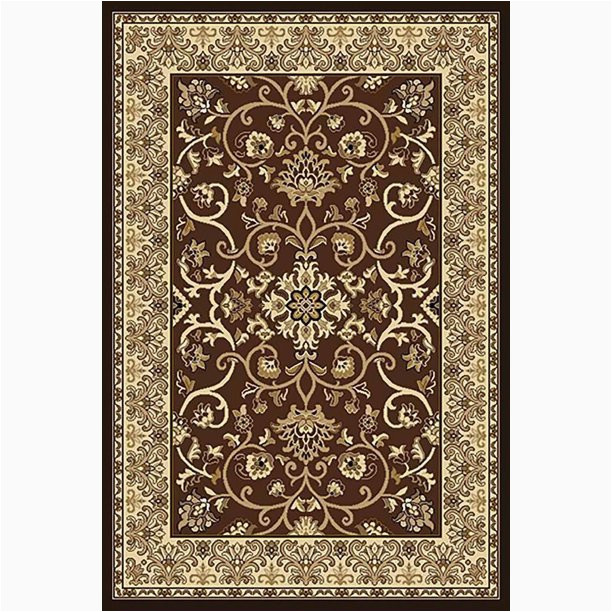 Chocolate Brown area Rugs 8×10 King Traditional oriental Floral 8×10 8×11 Rug 2115 Brown