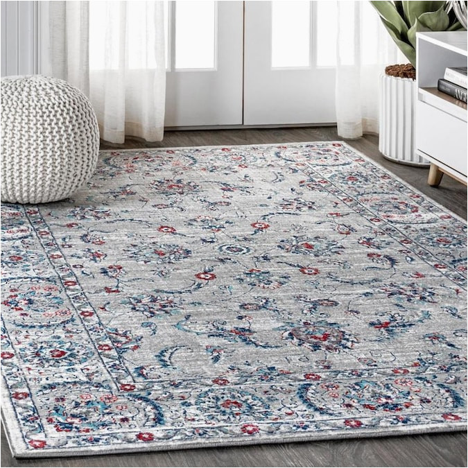Inexpensive area Rugs Near Me Jonathan Y Modern Persian 8 X 10 Light Grey Red Square