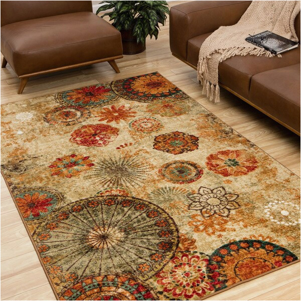 Mohawk Caravan Medallion area Rug Mohawk Home Strata Caravan Medallion Multicolored area Rug