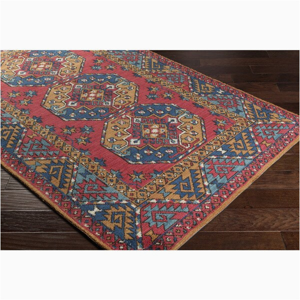 Southwestern area Rugs for Sale Shop Abalos southwestern Border Bright Red area Rug 76 X