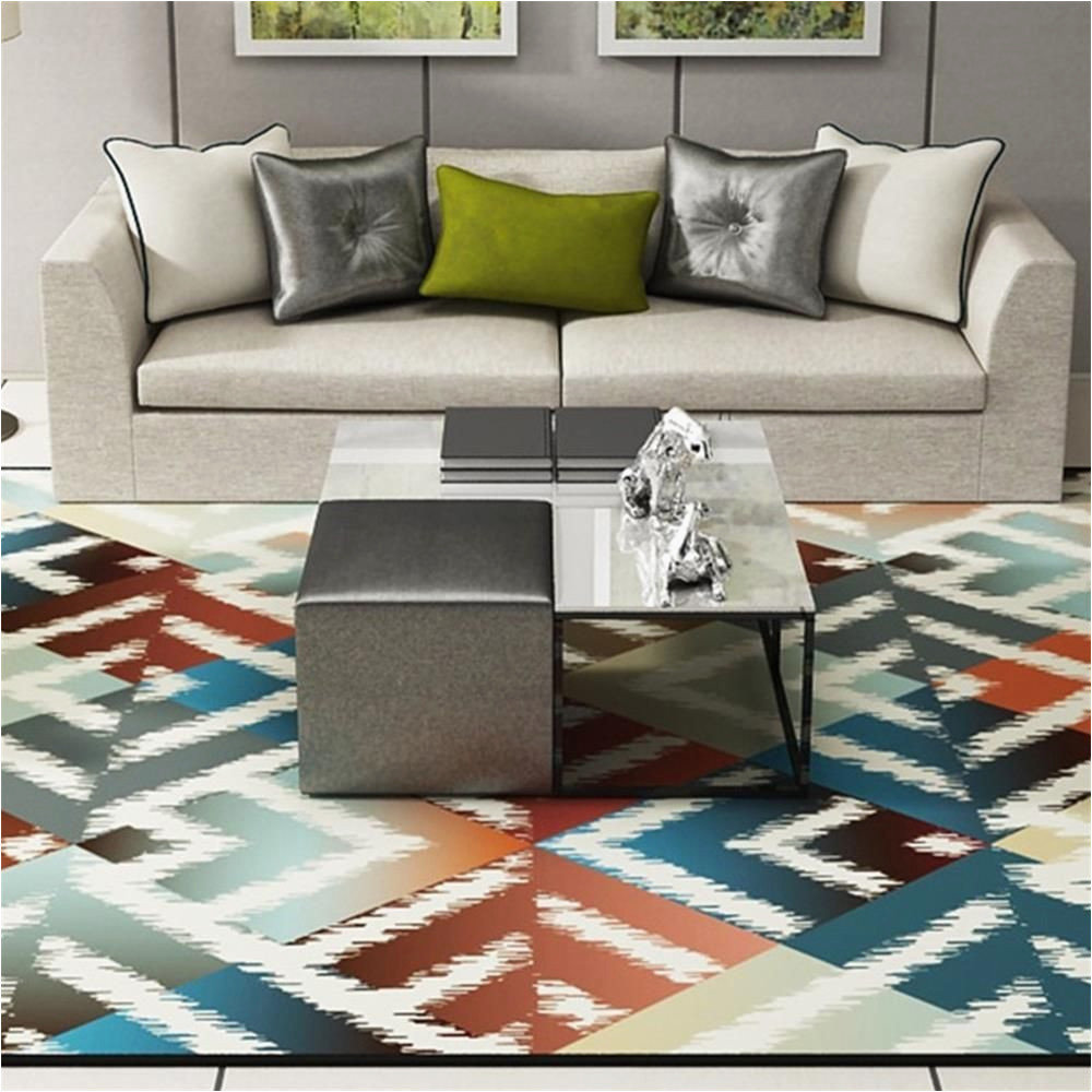 Textured area Rug Living Room 40 Gorgeous Living Room Design with Geometric Rug Texture