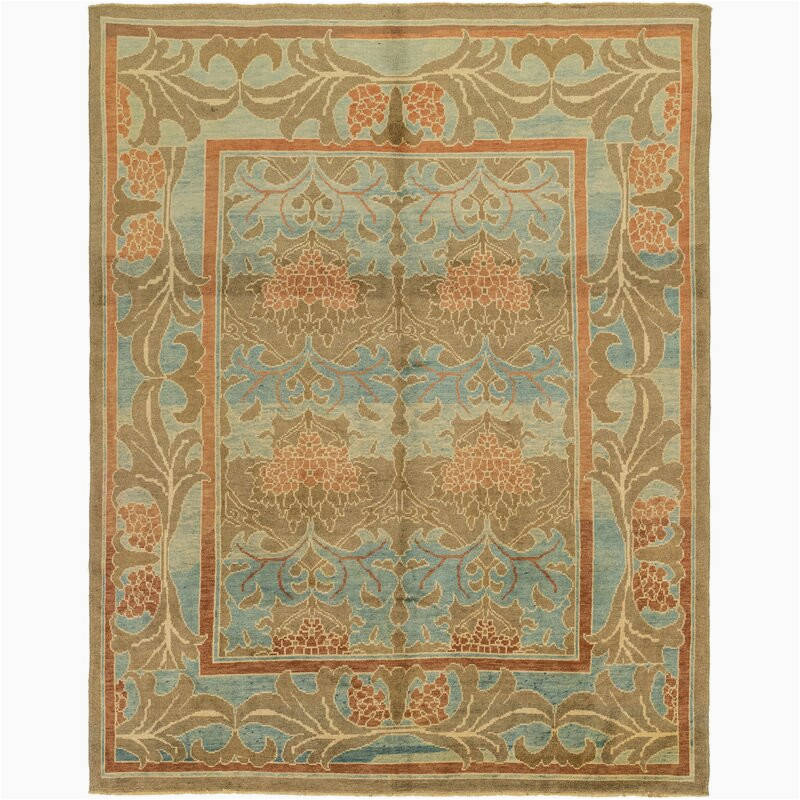 Wayfair 10 X 12 area Rugs isabelline One Of A Kind Mehdi Hand Knotted Light Blue