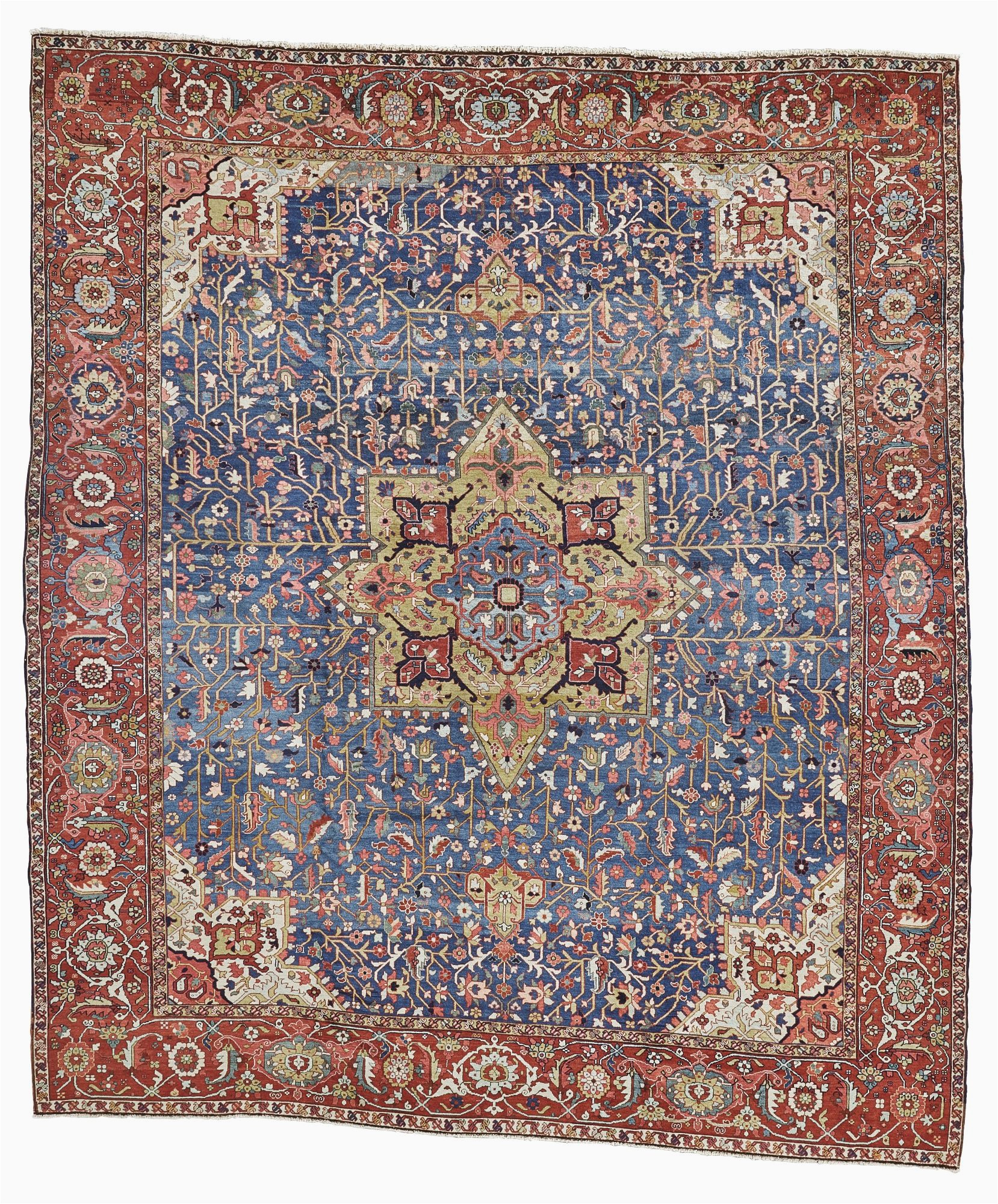 10ft by 12ft area Rugs Heriz Carpet northwest Persia Approximately 377 by 319cm
