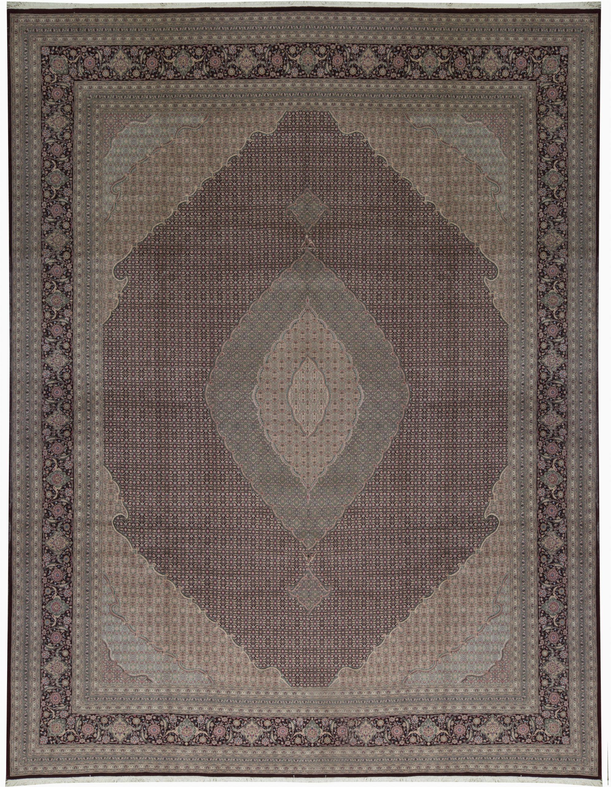 15 X 20 area Rugs E Of A Kind Hand Knotted Brown 1 5" X 11 9" Runner Wool area Rug