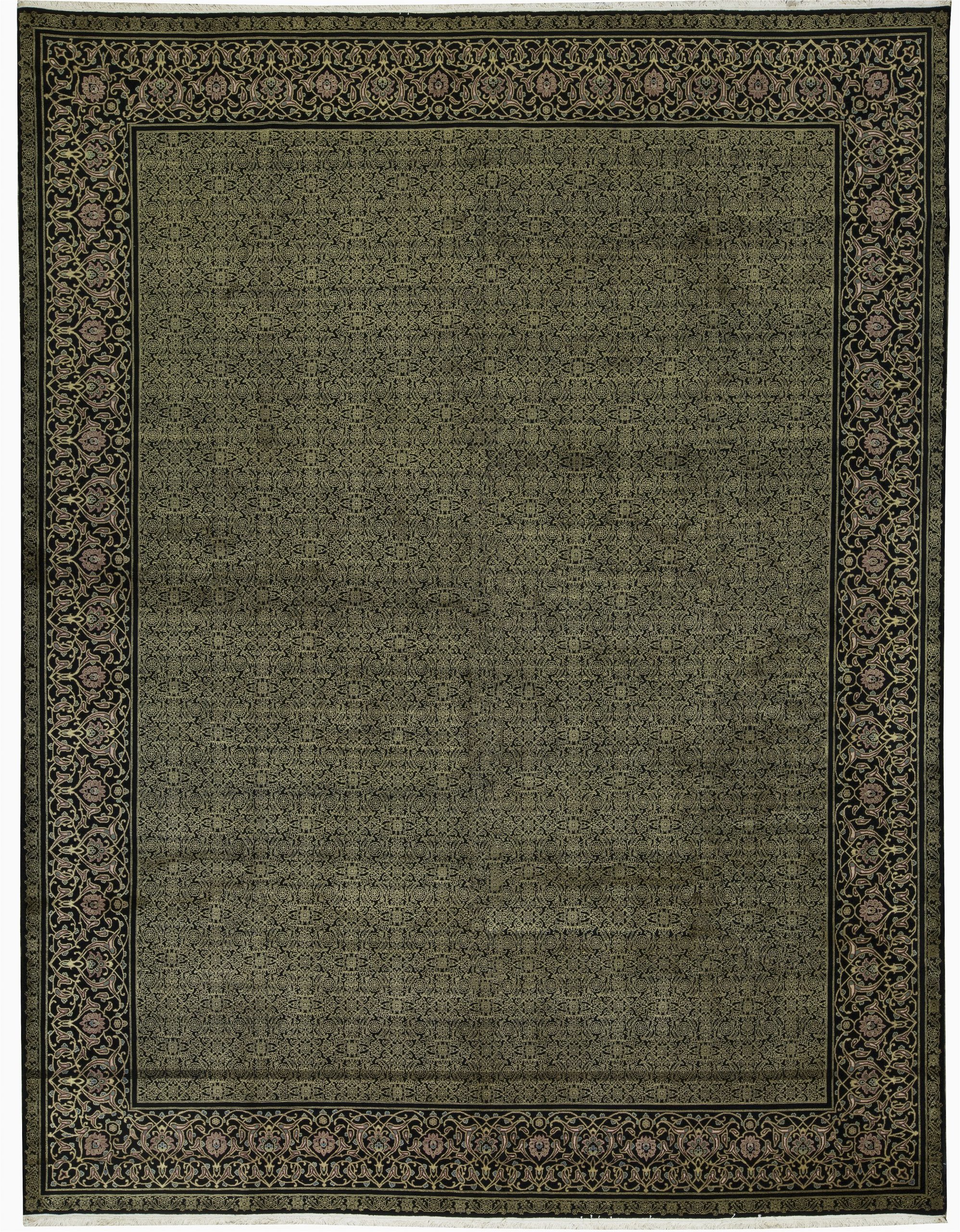 15 X 20 area Rugs E Of A Kind Jahan Hand Knotted Green 12 X 15 Wool area Rug