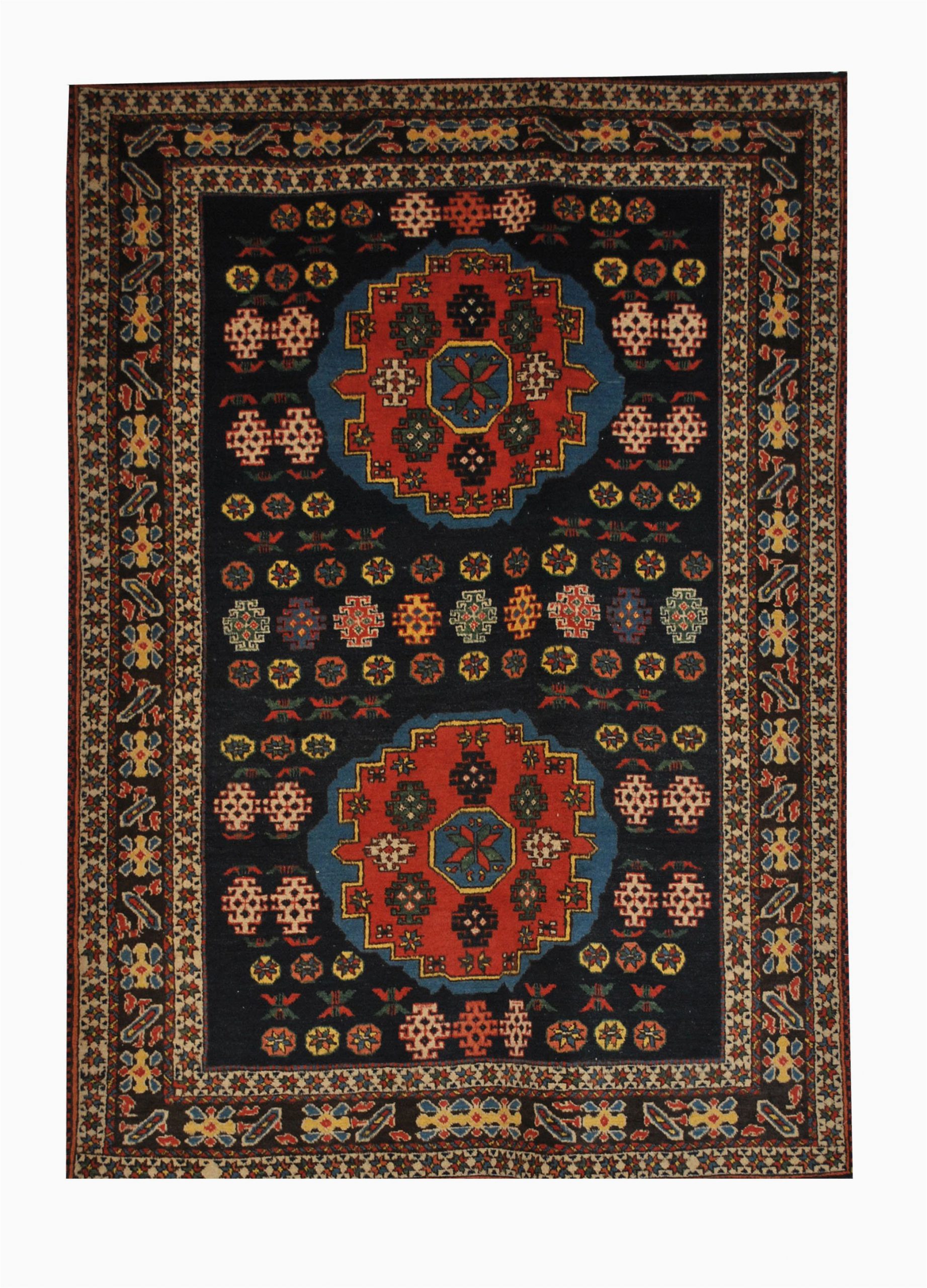 4 by 5 area Rugs Caucasion 4 8" X 6 5" Handmade area Rug