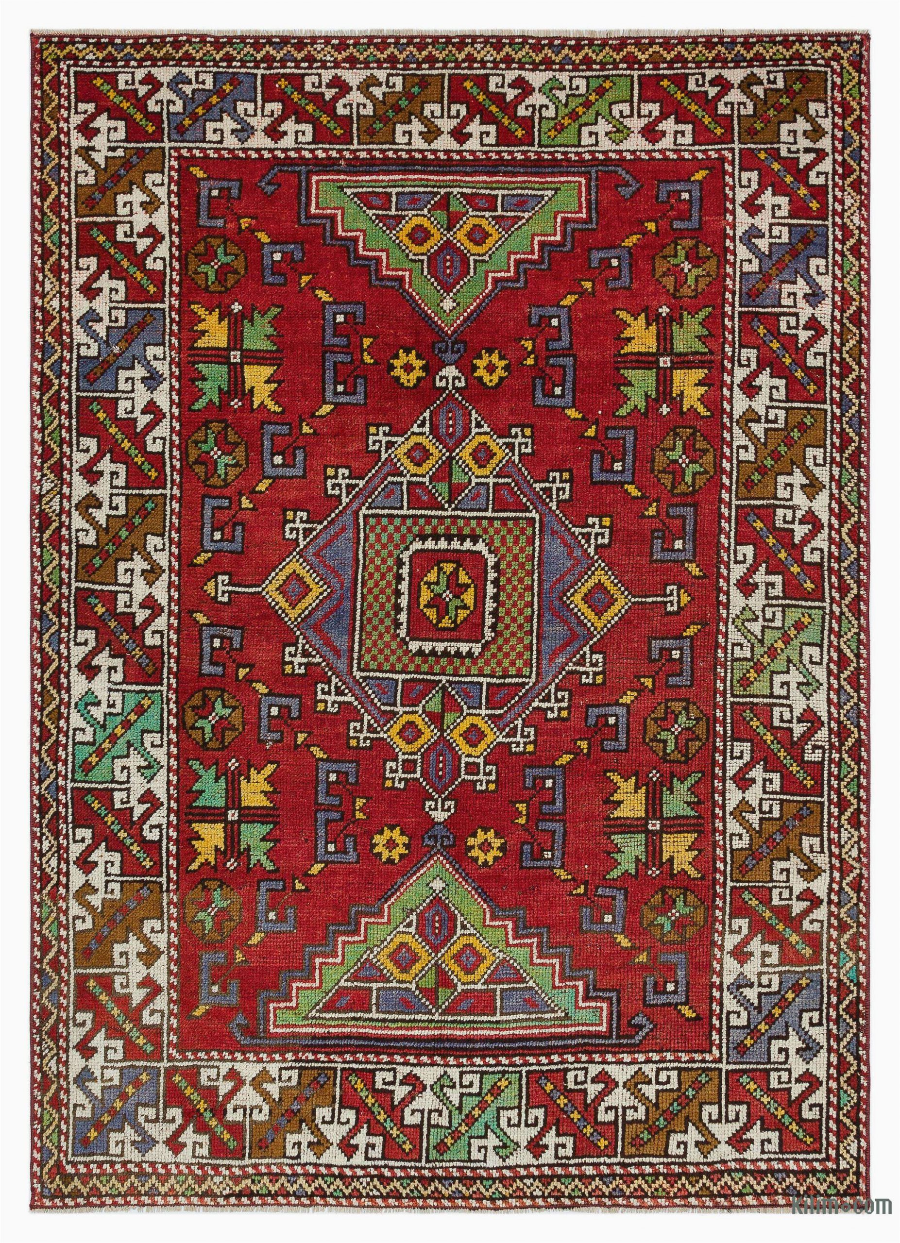 4 by 5 area Rugs Turkish Vintage area Rug 4 5" X 6 53 In X 72 In