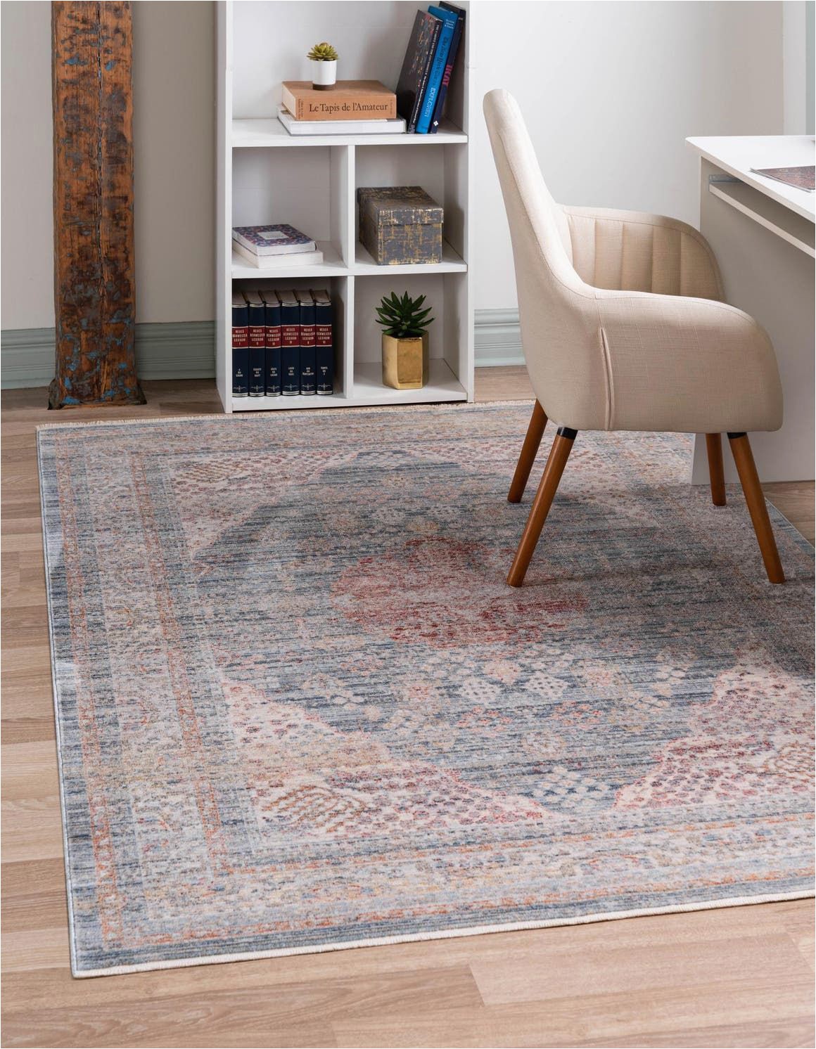 4×6 area Rugs Blue Noble Blue Vintage 4×6 area Rug In 2020