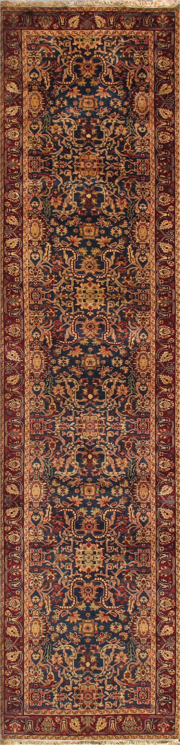 5 7 area Rugs Under 50 E Of A Kind Agra Hand Knotted Runner 2 7" X 10 10" Wool Brown area Rug