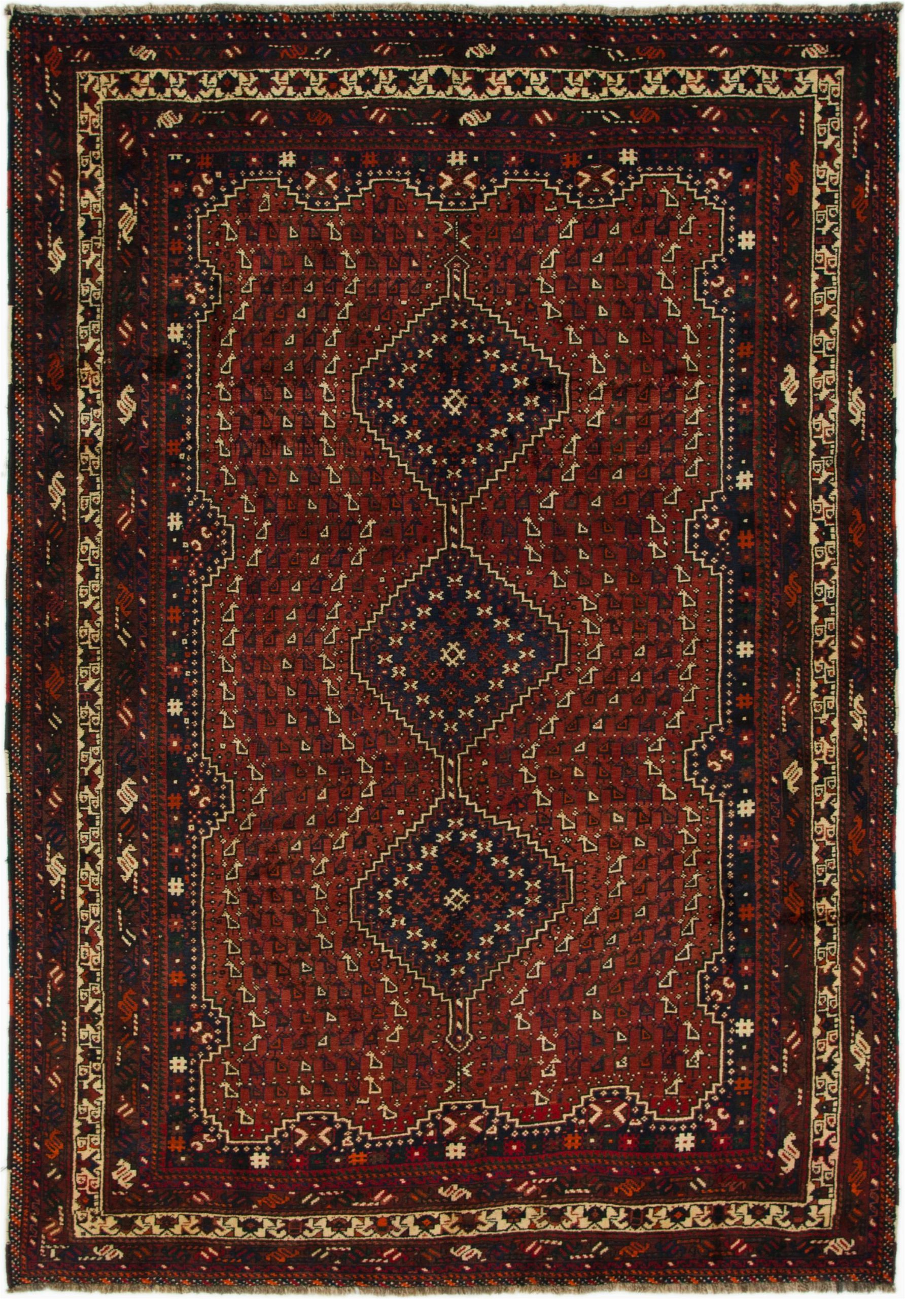 5 7 area Rugs Under 50 Rust Red 6 7 X 9 5 Shiraz Persian Rug