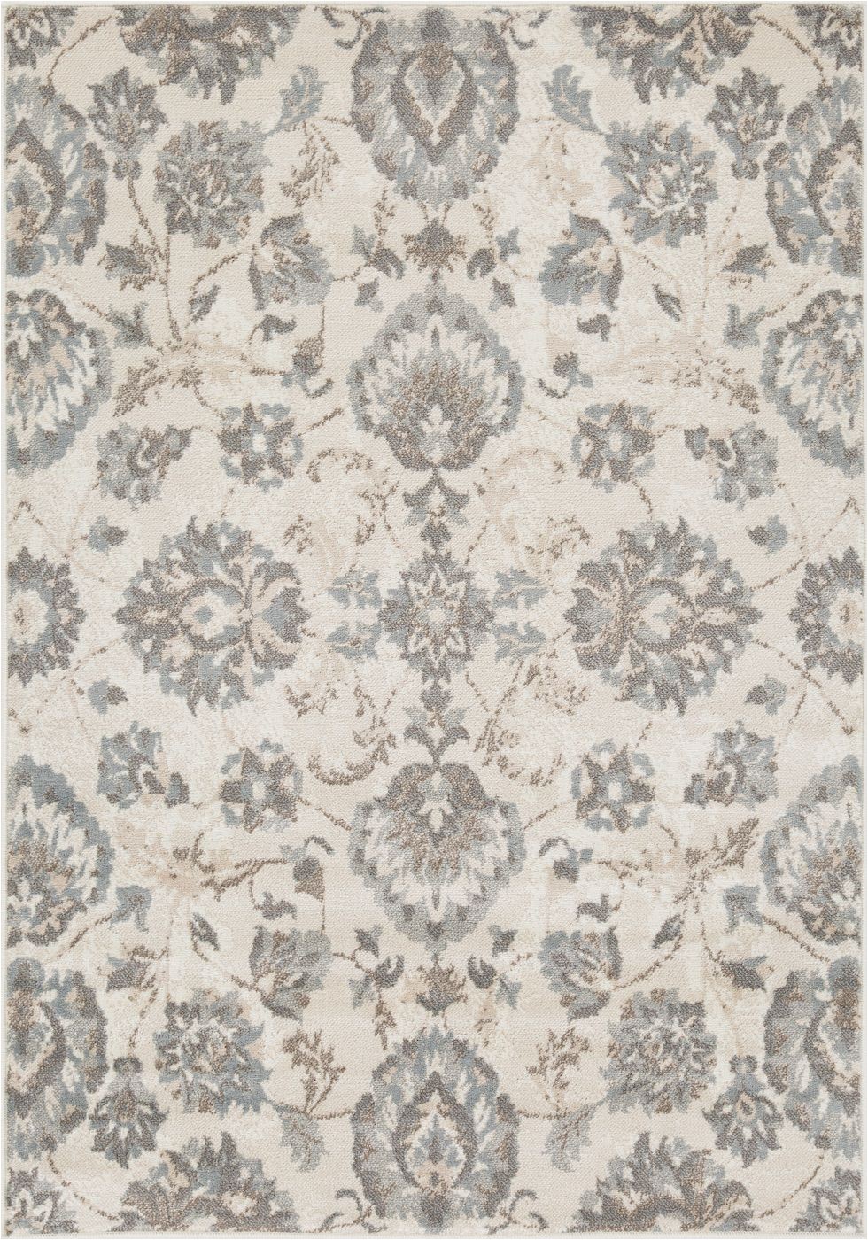 5 by 7 area Rugs at Walmart L Baiet Emery Grey Floral 5 X 7 Rug Walmart