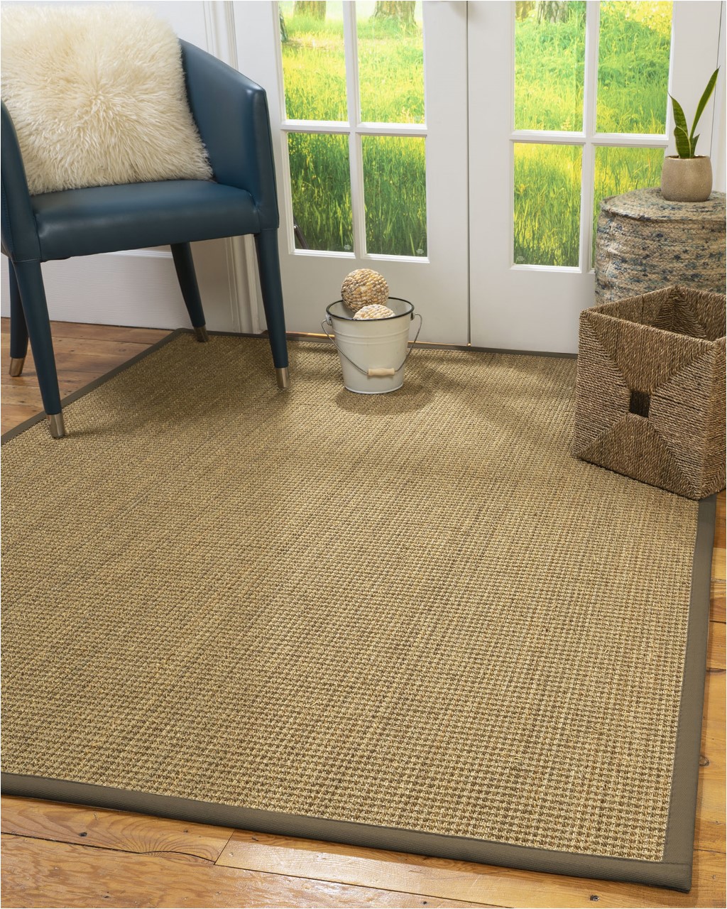 5 by 7 area Rugs at Walmart Natural area Rugs Hamptons Custom Seagrass Rug 5 X 7 Fossil Border