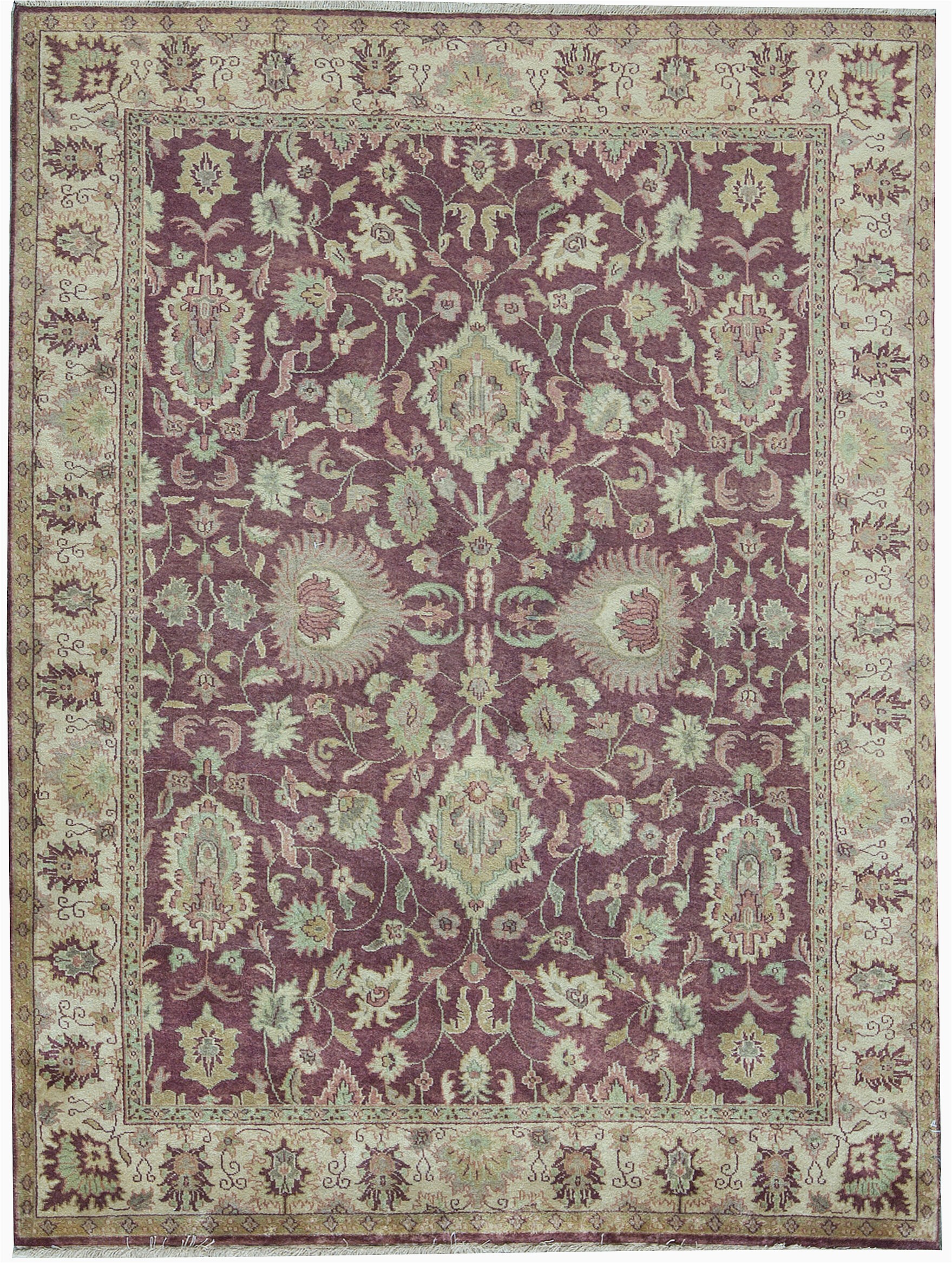 5 by 9 area Rugs E Of A Kind Avalon Hand Knotted Red 5 1" X 6 9" area Rug