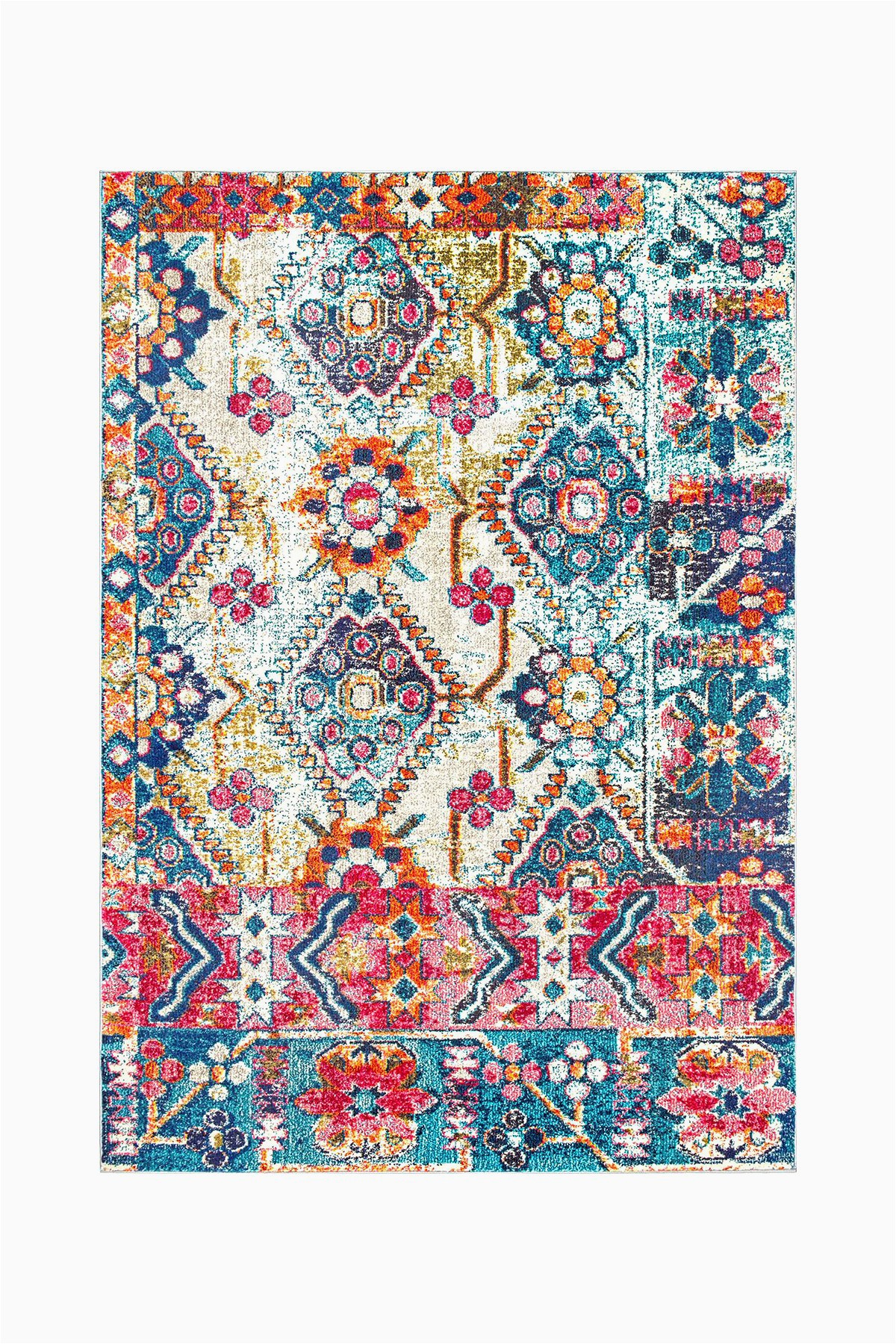 5ft X 8ft area Rug Mana Floral Ruf 5ft X 8ft Multi