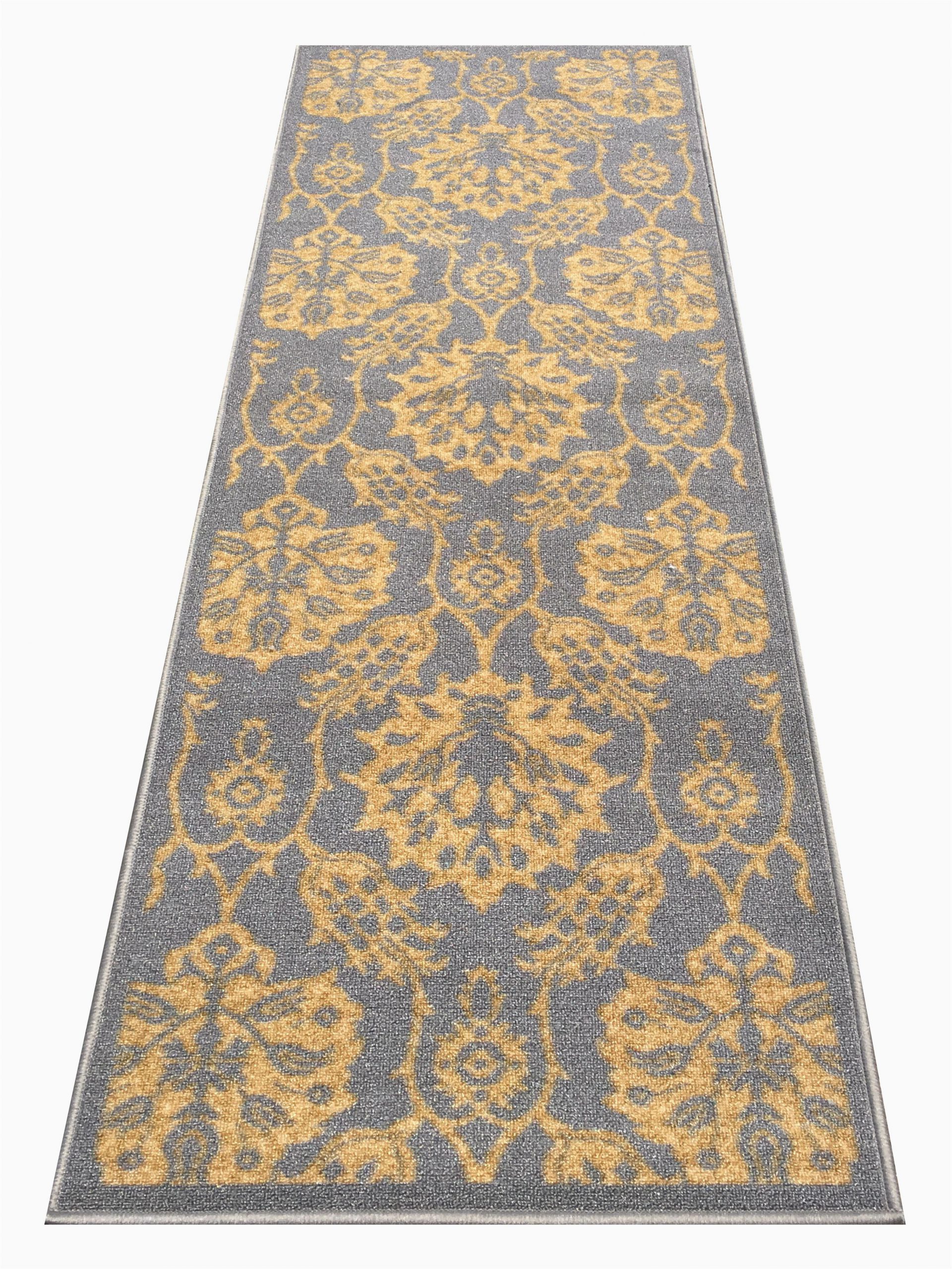 5×7 Latex Backed area Rugs Braud Non Slip Backed Gold area Rug