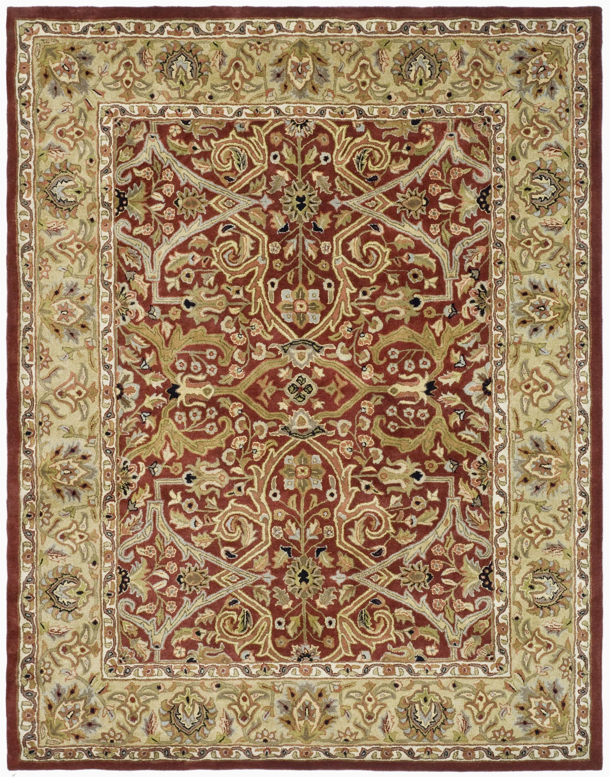7 X 9 area Rugs Lowes Safavieh Heritage Decorative Rug 7 6" X 9 6" Red Gold
