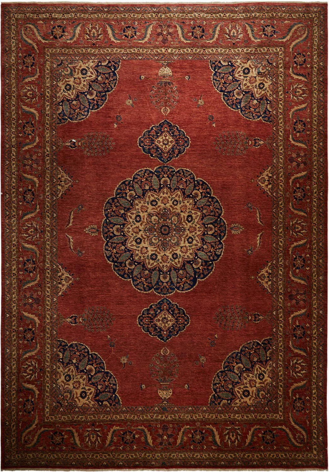 8 by 13 area Rugs Antique Inspired Ahar Fine area Rug 9 8" X 13 9"