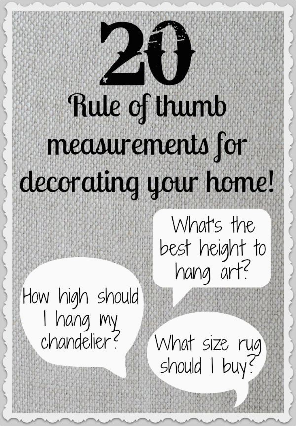 Area Rug Rules Of Thumb 20 Rule Of Thumb Measurements for Decorating Your Home