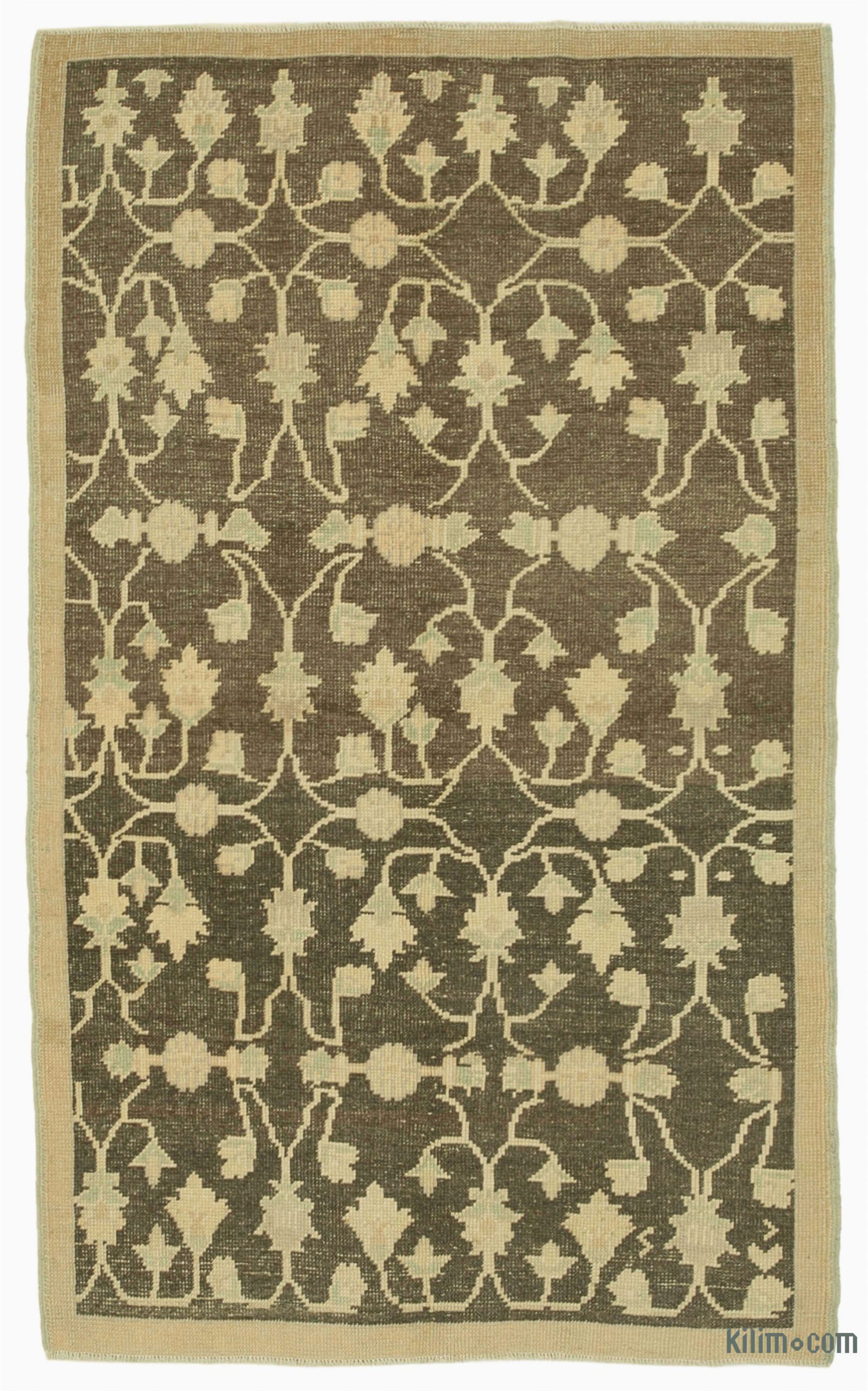 Area Rugs Beige and Brown Beige Brown All Wool Hand Knotted Vintage area Rug 3 11" X 6 4" 47 In X 76 In