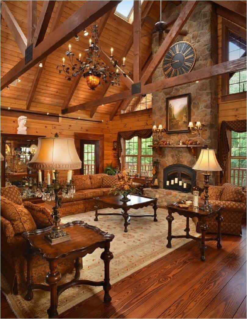 Area Rugs for Log Cabin Homes 22 Luxurious Log Cabin Interiors You Have to See Log Cabin Hub