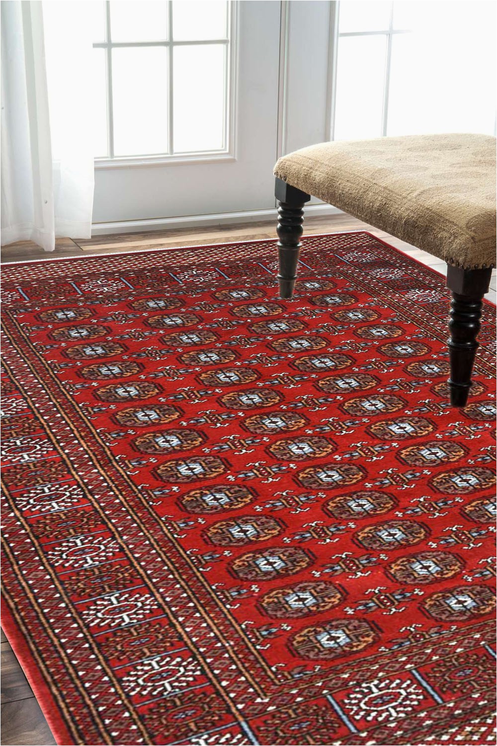 Area Rugs Made In India Indian Bukhara Afghan area Rug