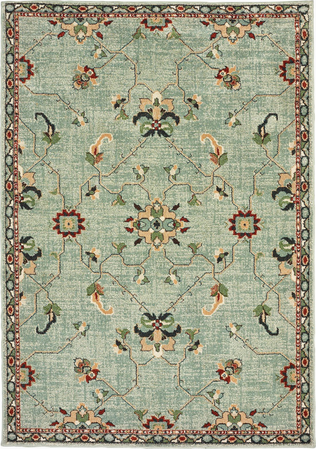 Area Rugs Teal and Brown oriental Weavers Dawson 8527a Teal Brown area Rug