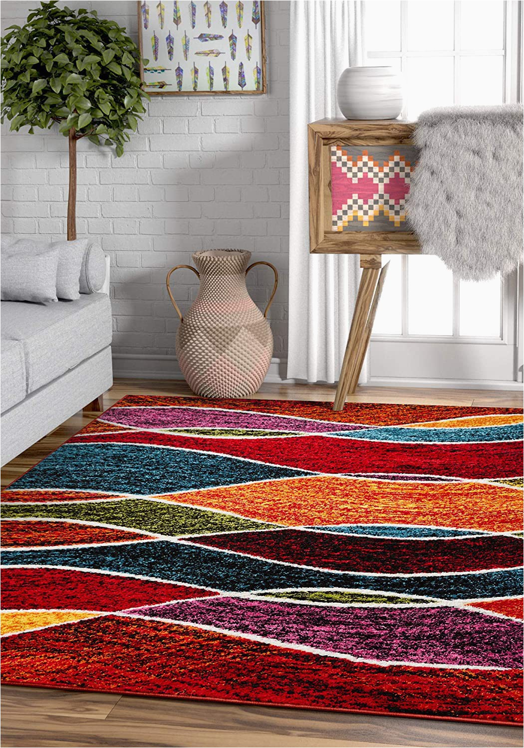 Area Rugs that Don T Shed Well Woven Sephra Modern Geometric Stripe Pattern 3×5 3 3 X 5 area Rug soft Shed Free Easy to Clean Stain Resistant