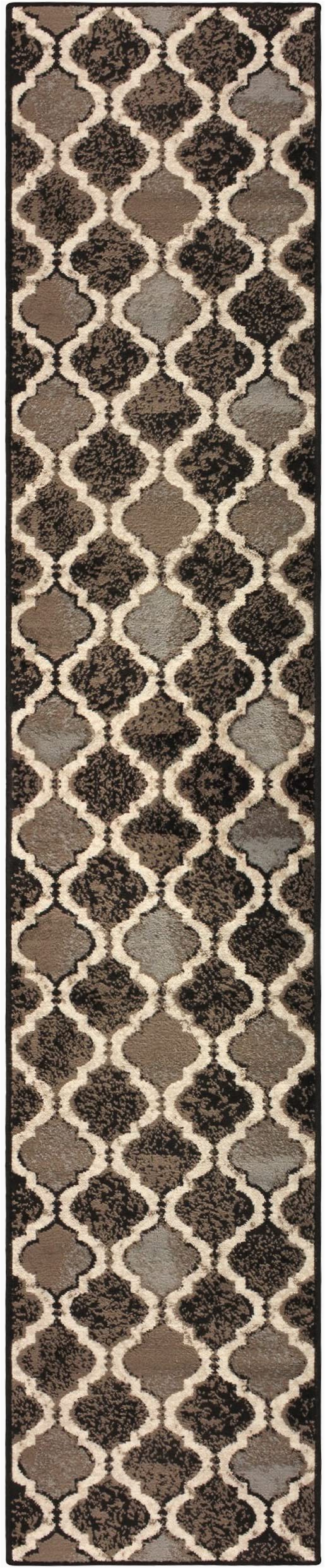 Area Rugs with soft Backing Superior Gudrun Indoor area Rug Super soft Durable Elegant Geometric Trellis Pattern Mid Century Contemporary Jute Backing Chocolate 2 X
