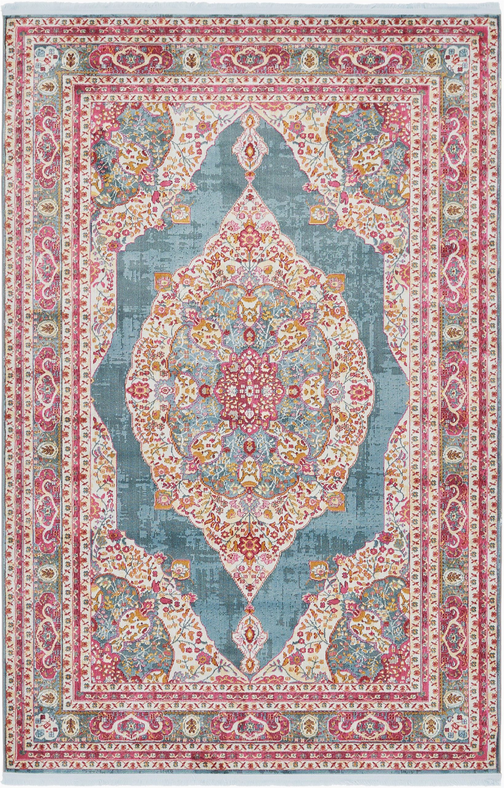 Art Van Clearance area Rugs Bungalow Rose Lonerock oriental Turquoise area Rug & Reviews