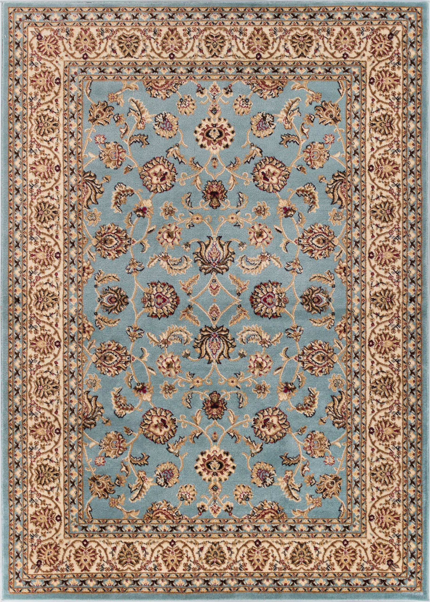 Baby Blue oriental Rug Noble Sarouk Light Blue Persian Floral oriental formal Traditional area Rug
