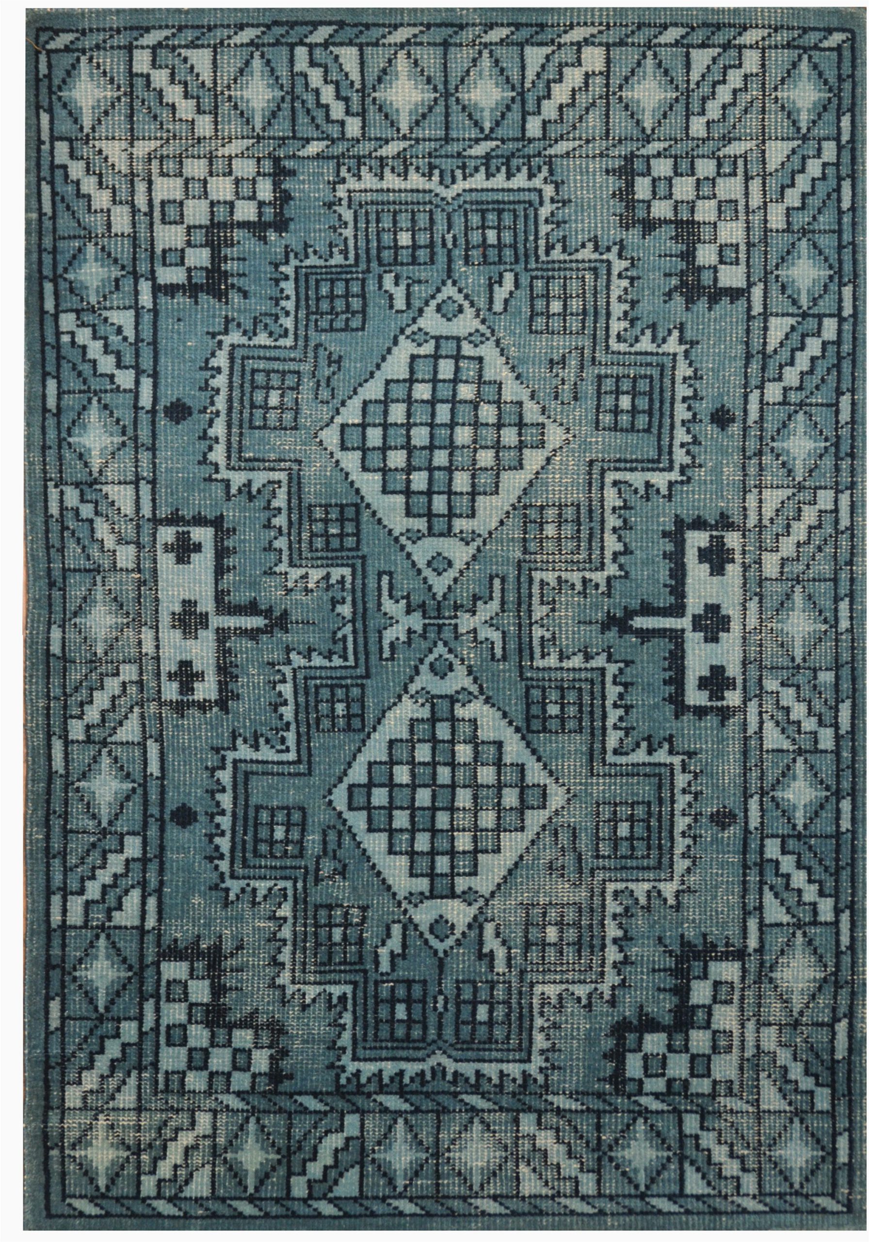 Bed Bath and Beyond area Rugs 4×6 E Of A Kind Weikhard Hand Knotted 4 X 6 Wool Blue area Rug