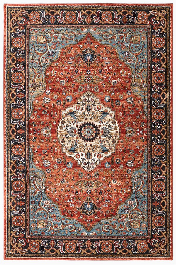 Best area Rug Material for Dogs Spice Market Petra Blue Red