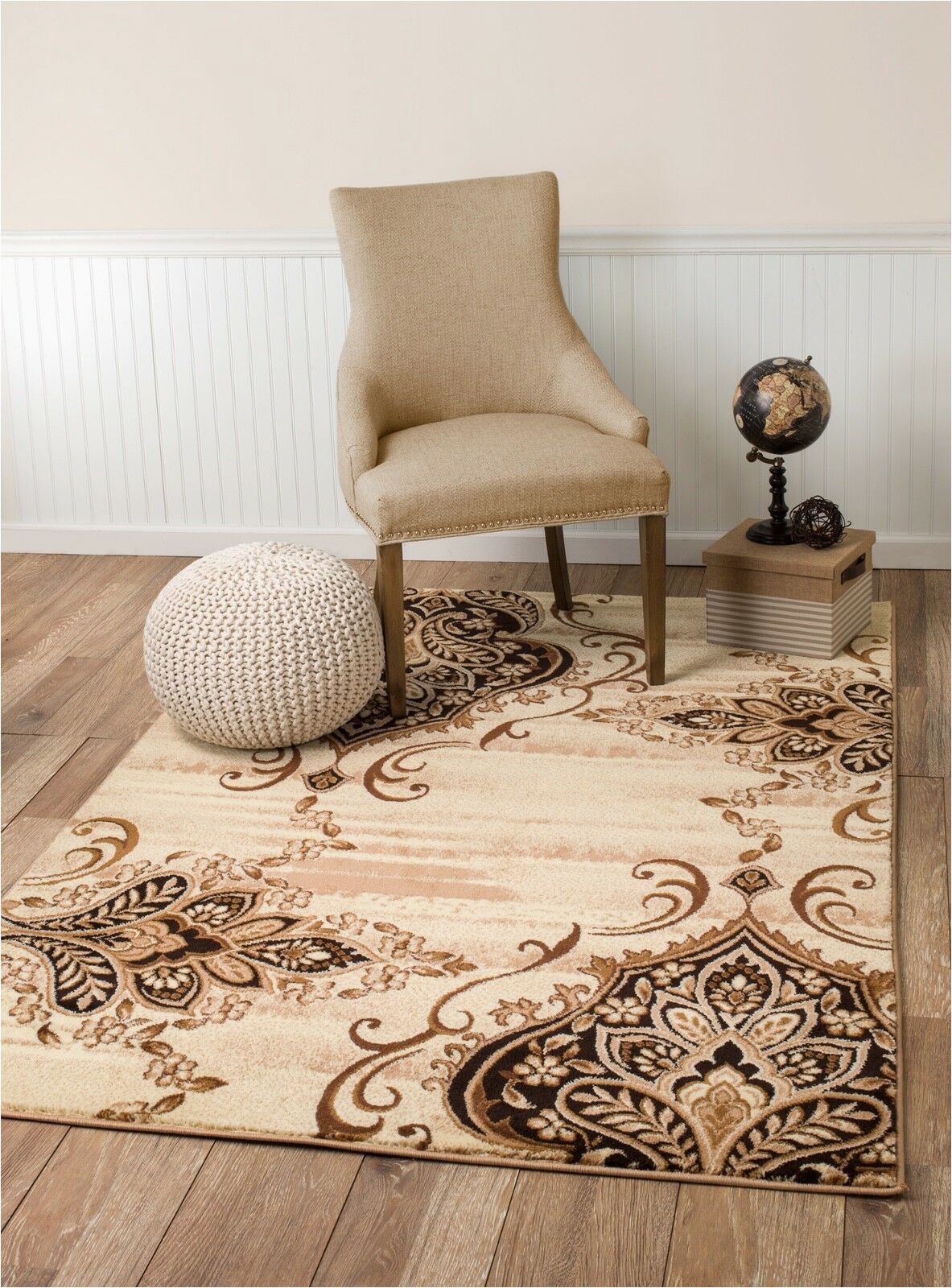 Better Homes and Gardens area Rug 5×7 area Rug Smt 31 Beige and Brown soft Pile Size Options 2×3 3×5 5×7 8×11