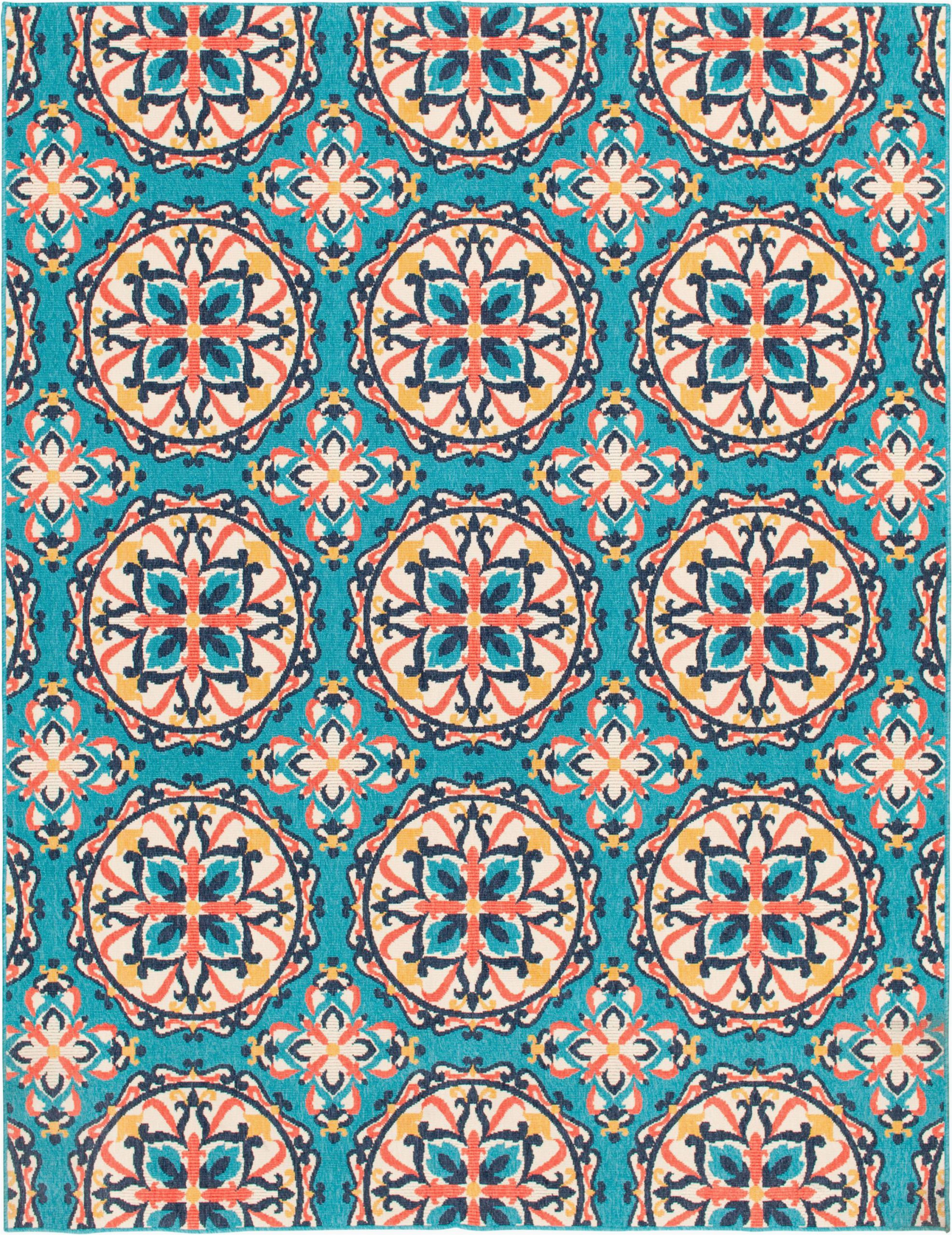 Better Homes and Gardens area Rugs at Walmart Better Homes & Gardens 8 X10 Turquoise Medallion Outdoor area Rug Walmart
