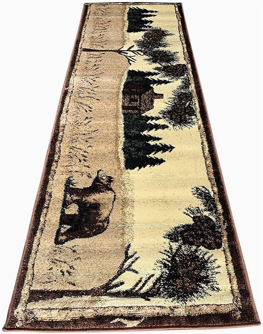 Big Lots 8 X 10 area Rugs Carpet Cabin Style Runner area Rug Big Black Bear Rugs