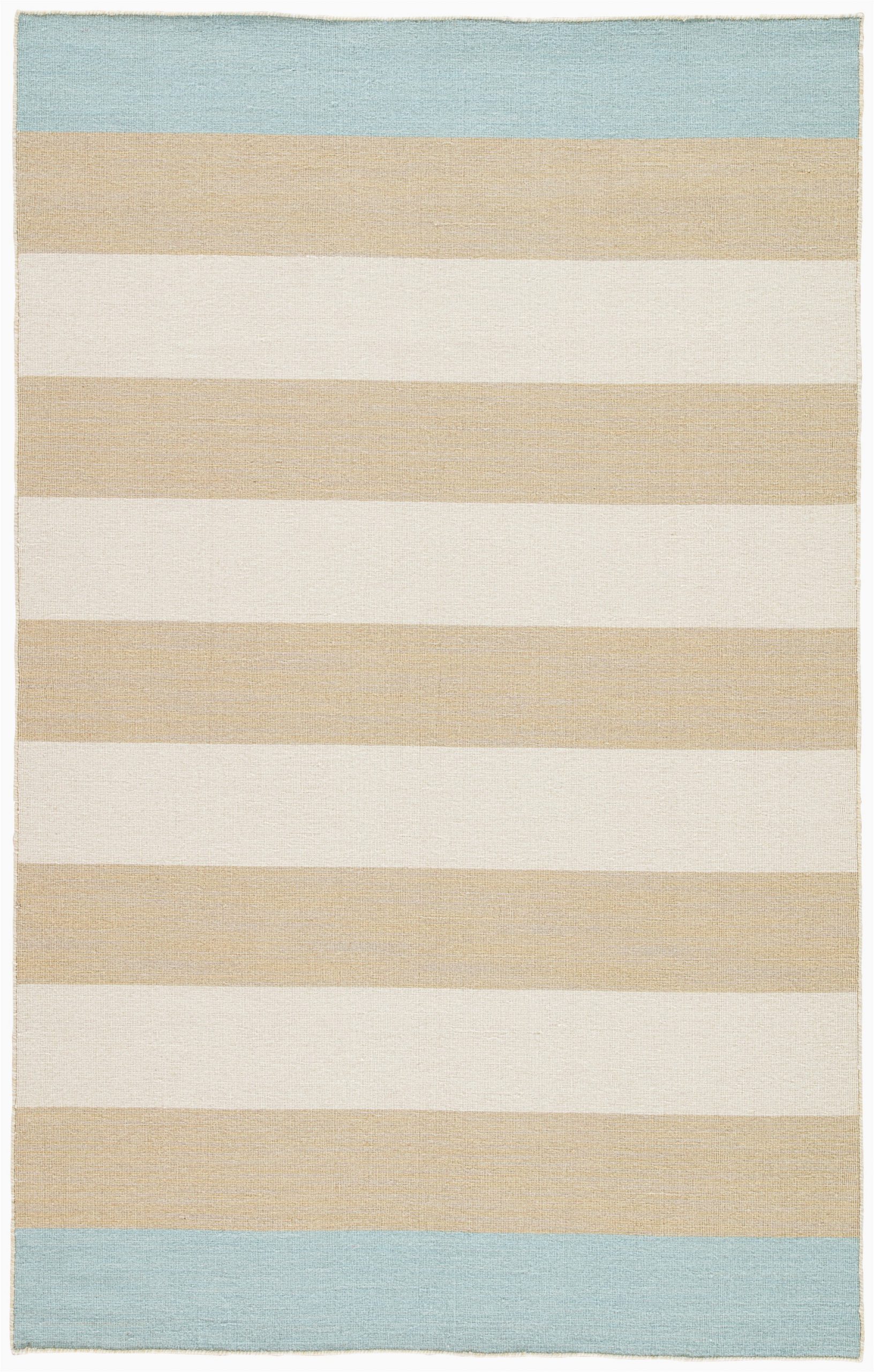 Blue and Cream Striped Rug Mendocino Striped Handmade Flatweave Wool Tan Cream Blue area Rug