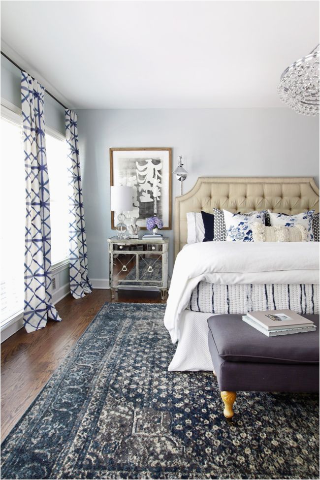 Blue and White Bedroom Rug Fabulous Home tours Beneath My Heart
