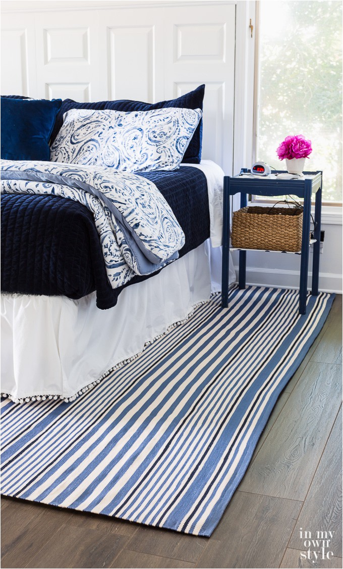Blue and White Bedroom Rug why I Almost Didn T Get A Bedroom area Rug