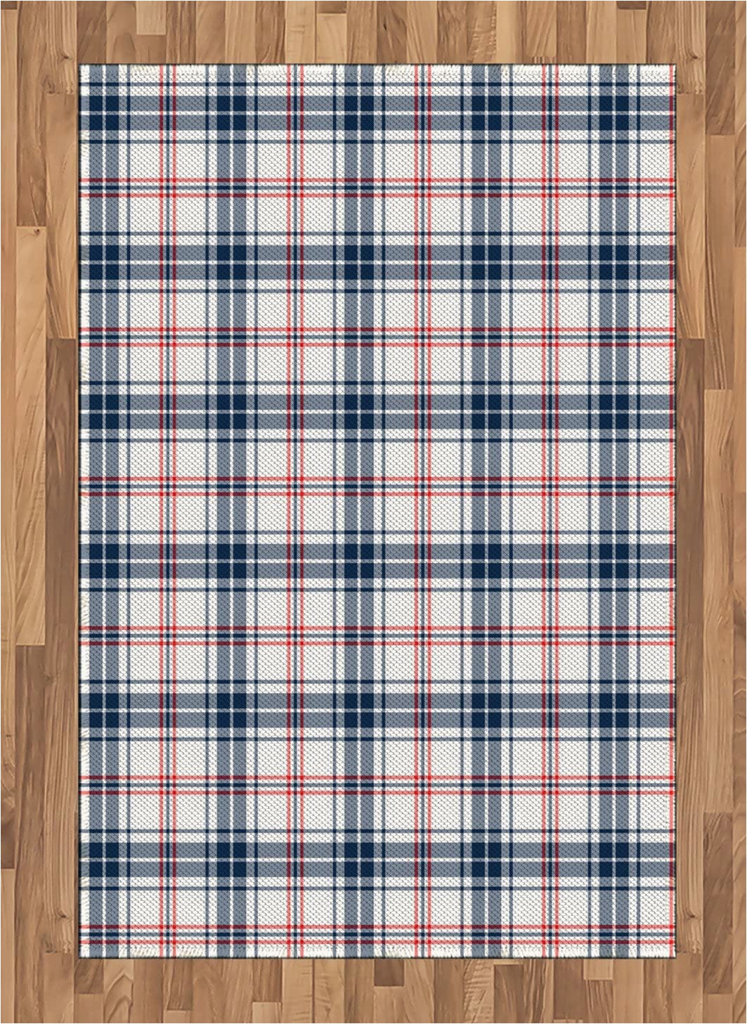 Blue and White Check Rug Amazon Ambesonne Plaid area Rug Traditional Checkered