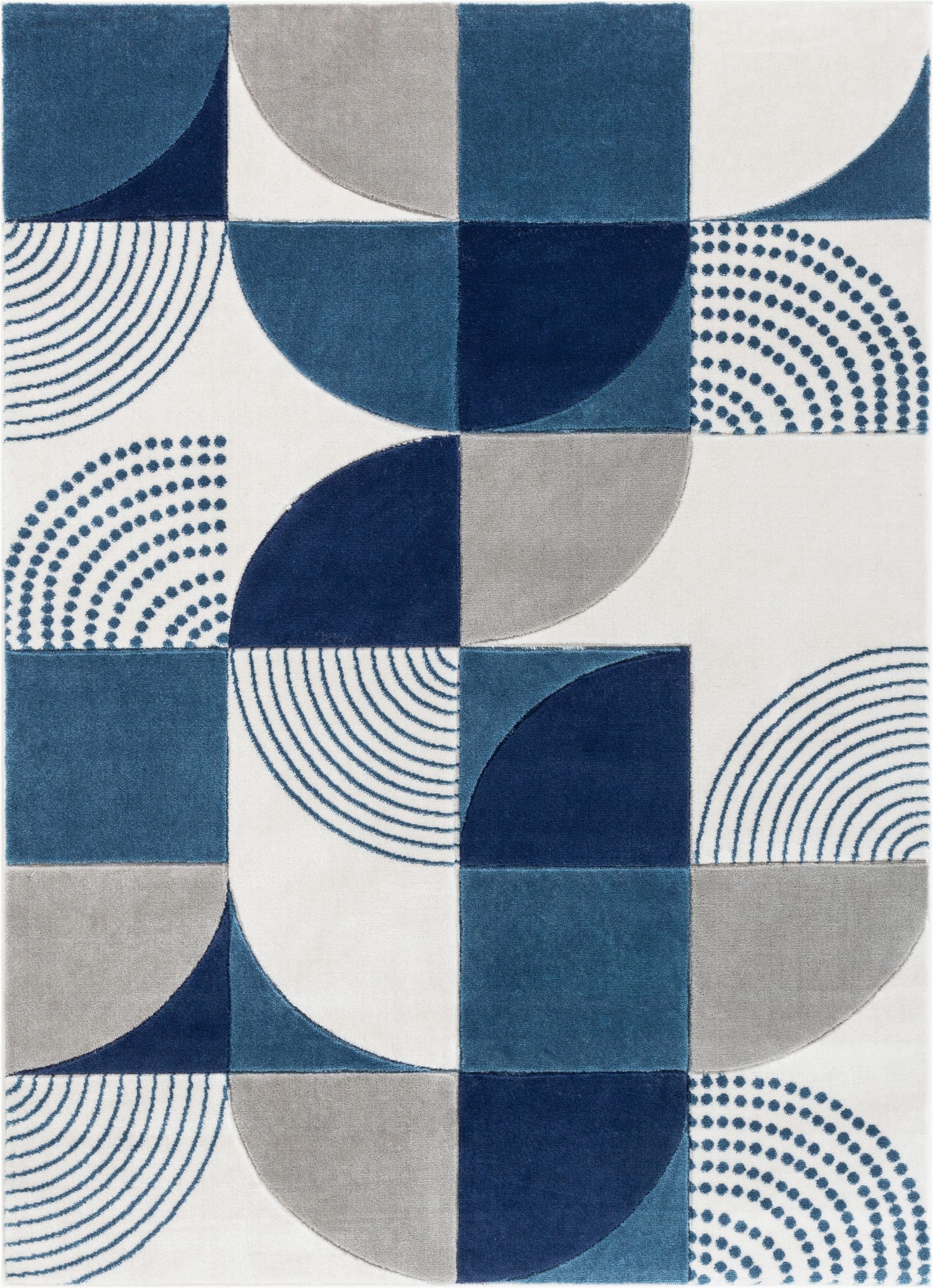 Blue Black Gray area Rug Margot Geometric Blue Gray Black area Rug