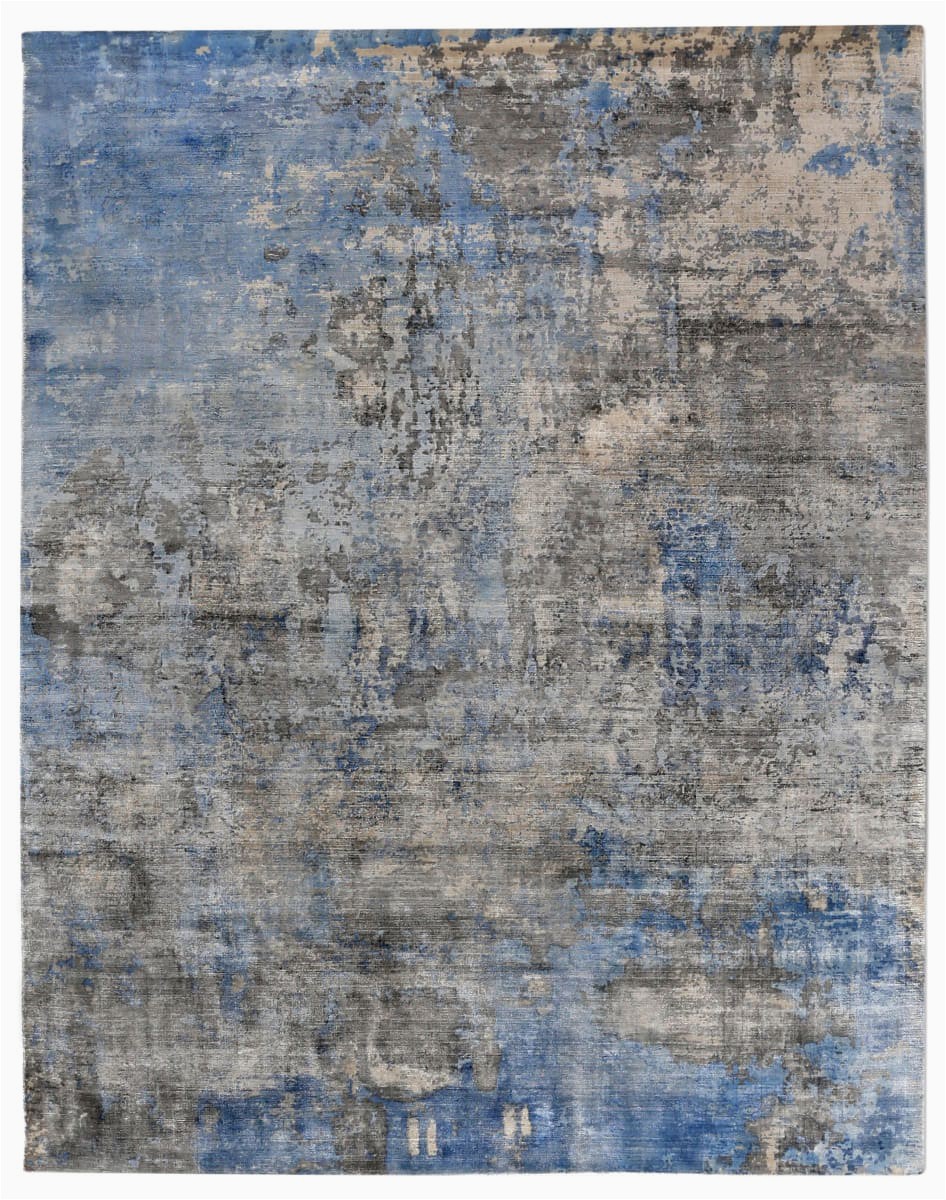 Blue Gray and Beige area Rug Exquisite Rugs Koda Hand Woven 3394 Blue Gray area Rug