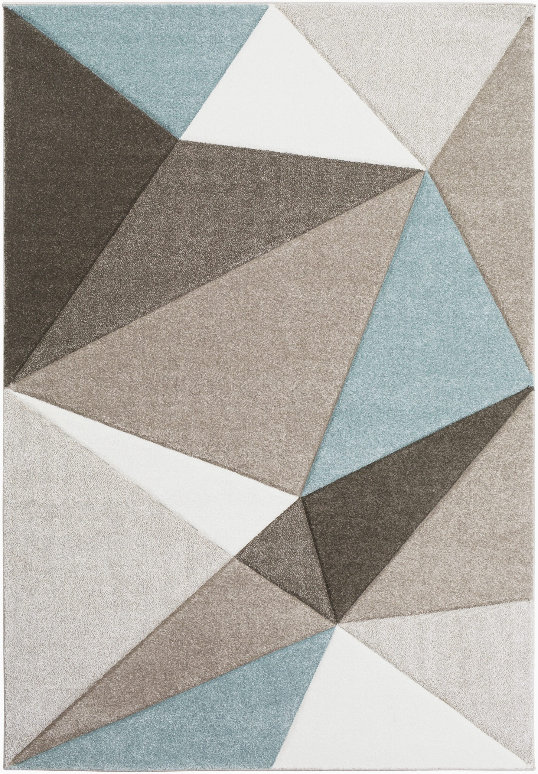 Blue Gray and Brown area Rug Cheeseman Geometric Gray Blue Brown area Rug