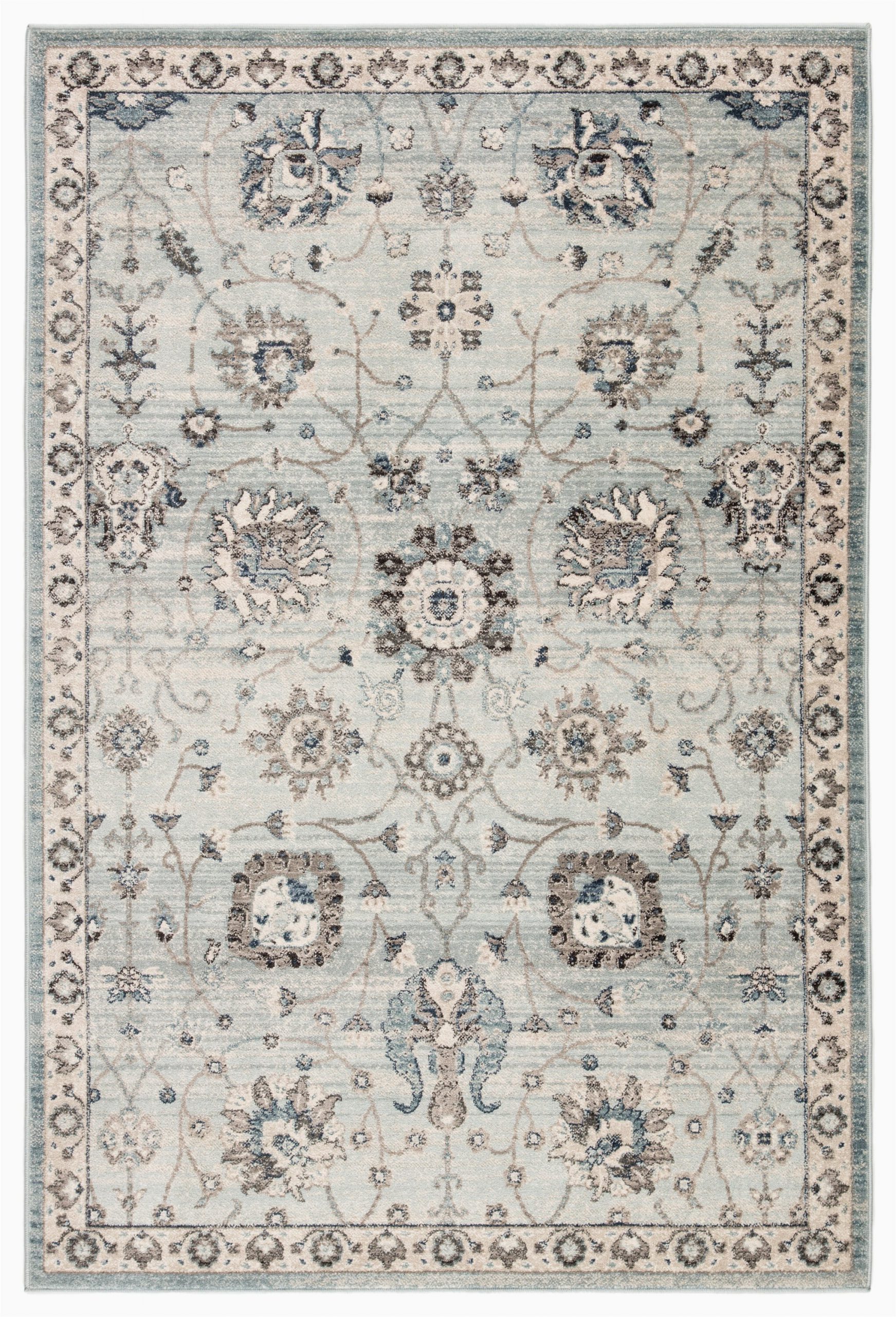 Blue Gray and Taupe area Rug Pharr oriental Light Blue Gray area Rug